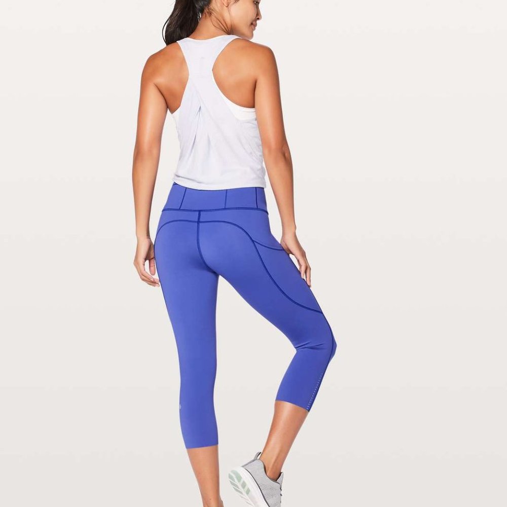 Lululemon High-Rise Crop Legging Violet 2 - Picture 2 of 11